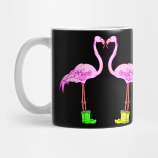 Funny Flamingos In Love Mug